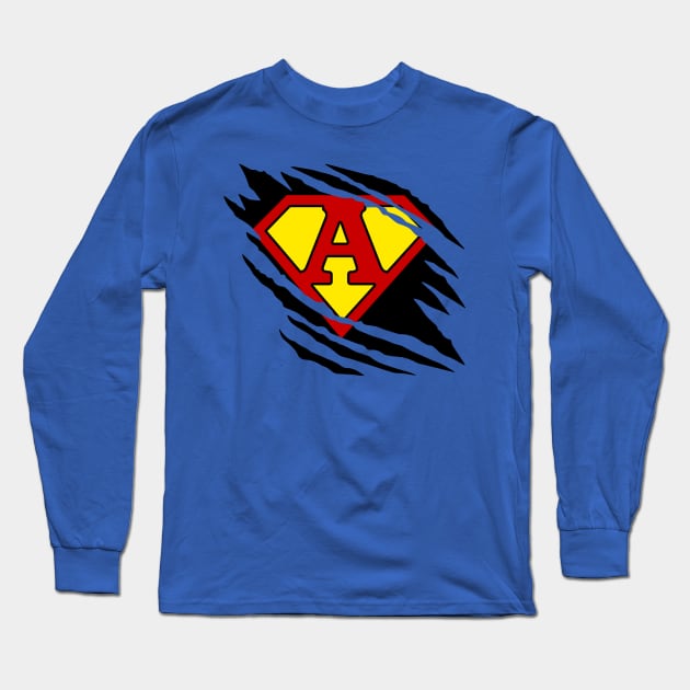 Super A Claw Slash Long Sleeve T-Shirt by NextLevelDesignz